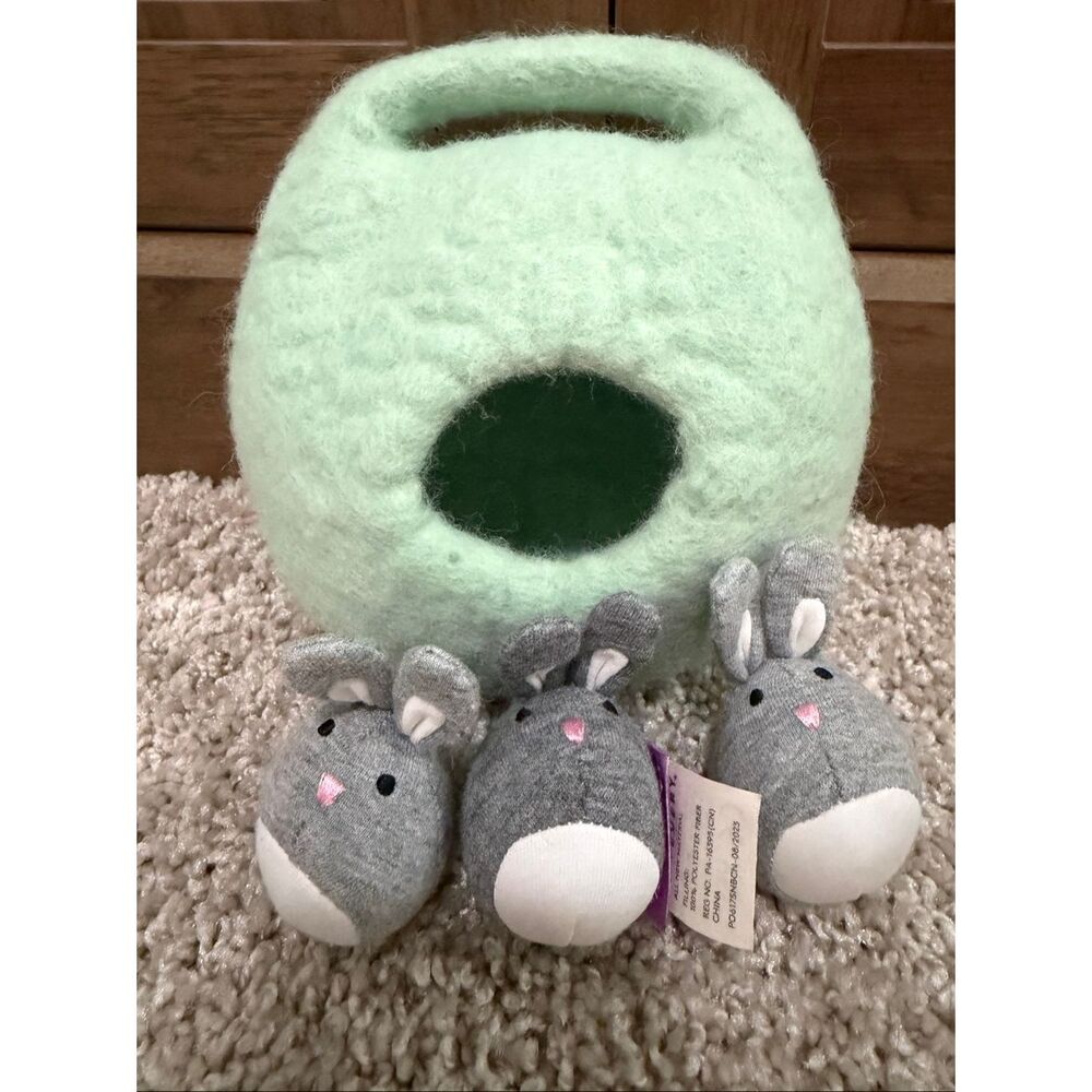 Lovevery Bunnies in a Felt Burrow
